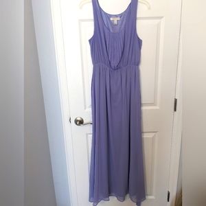 Forever 21 Lavender Chiffon Maxi Dress